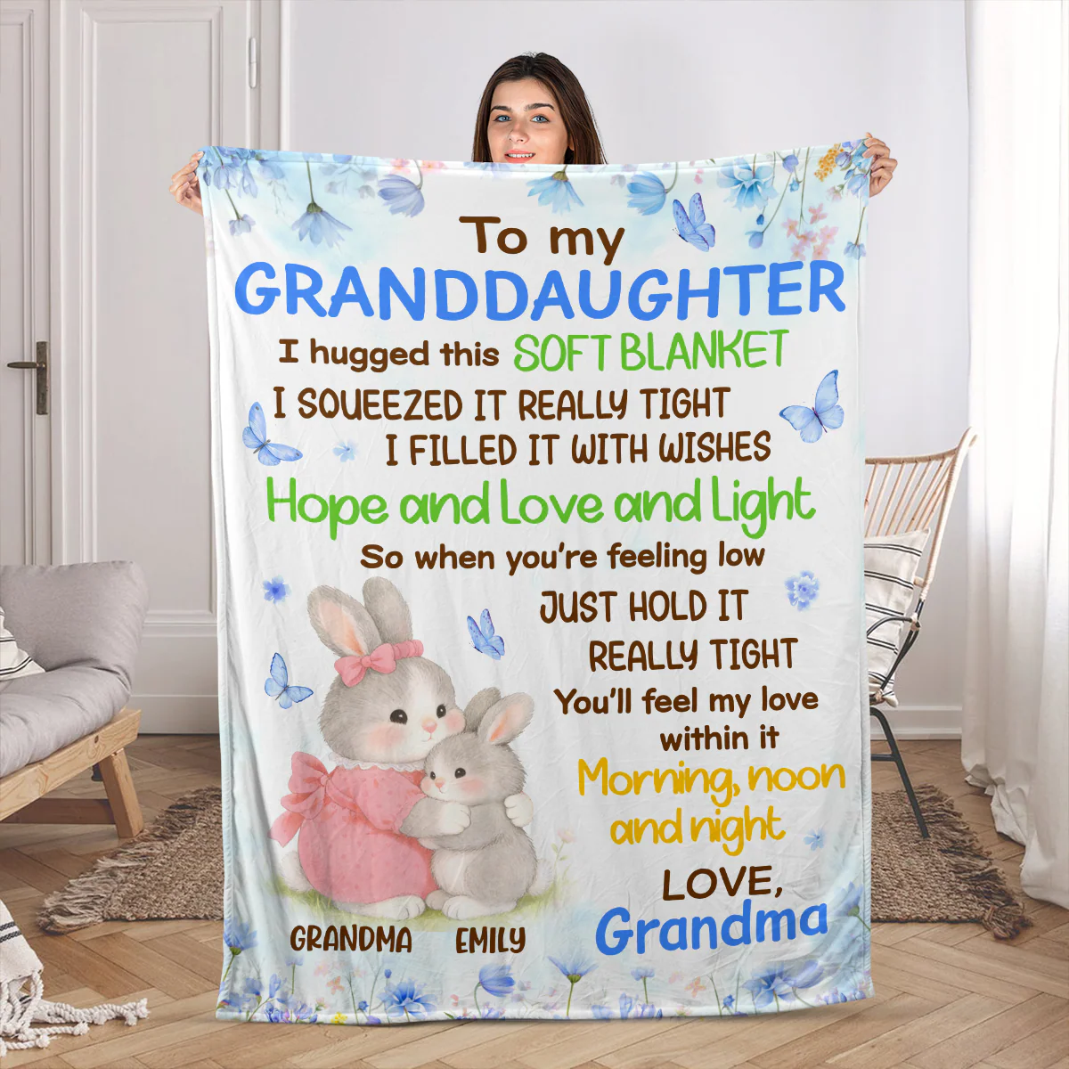 Feel My Love Within This Blanket - Personalized Fleece Blanket