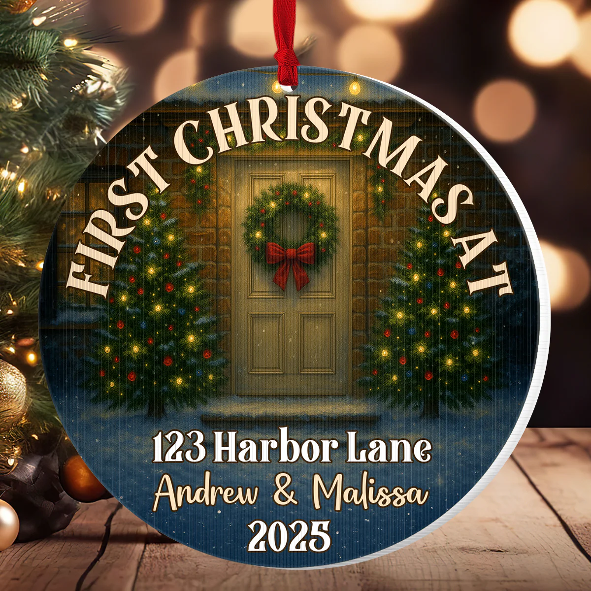 First Christmas Here - Personalized Magic Ornament - Image 2