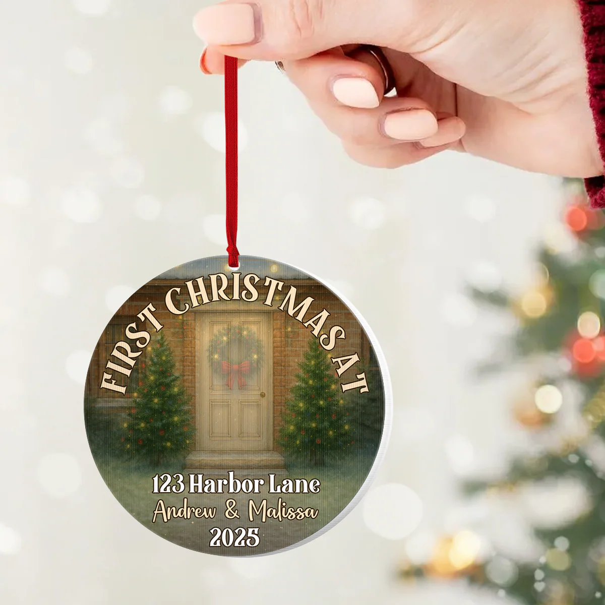 First Christmas Here - Personalized Magic Ornament - Image 3