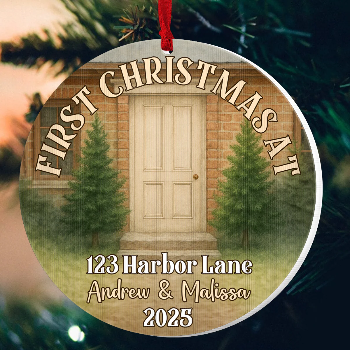 First Christmas Here - Personalized Magic Ornament - Image 4