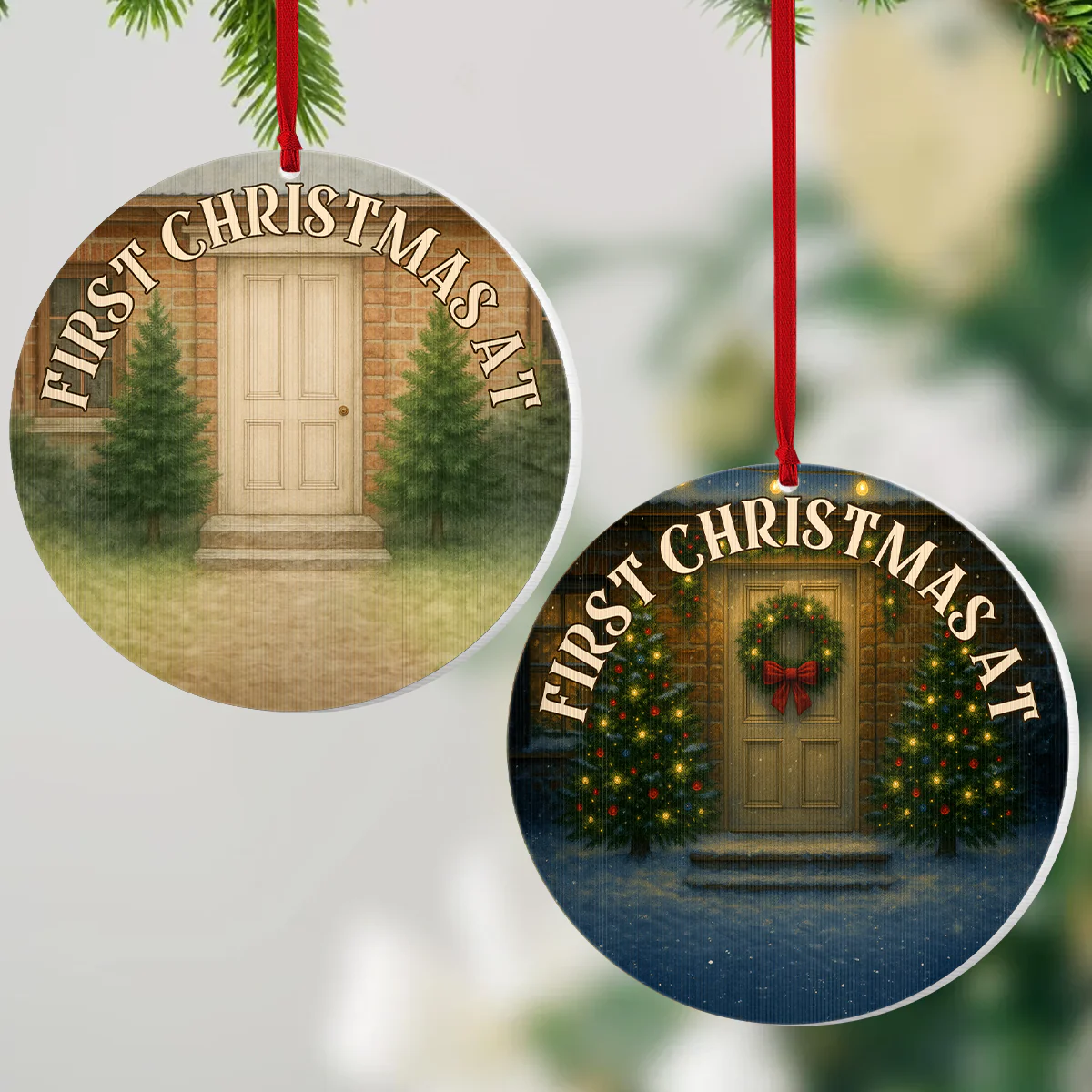 First Christmas Here - Personalized Magic Ornament - Image 7