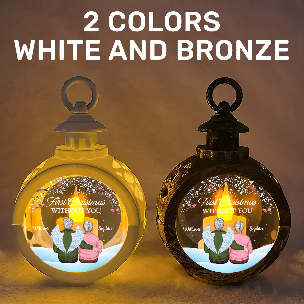 First Christmas Without You - Personalized Lantern Night Light - Image 6
