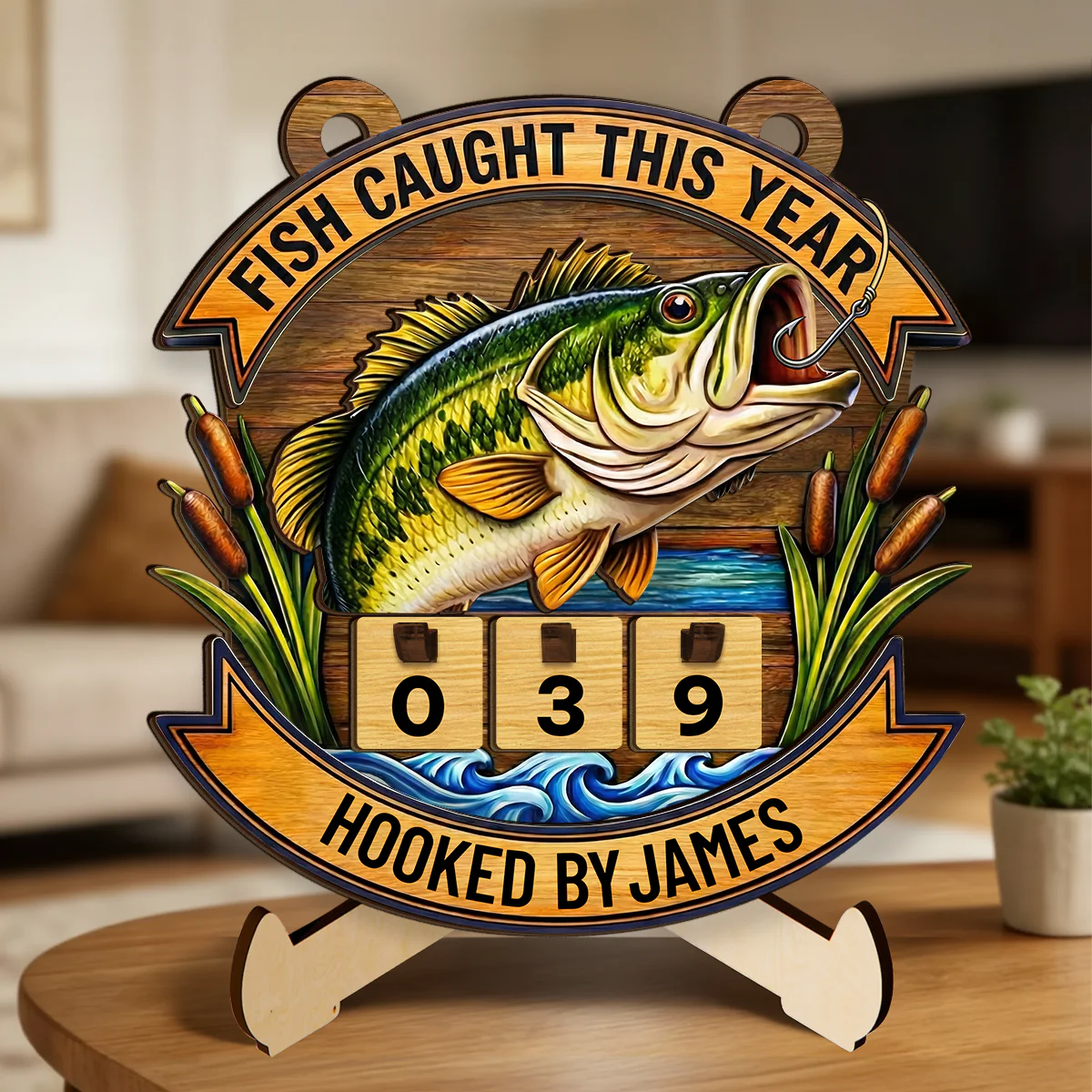 Fish Caught This Year - Personalized Tracker Sign - Image 3