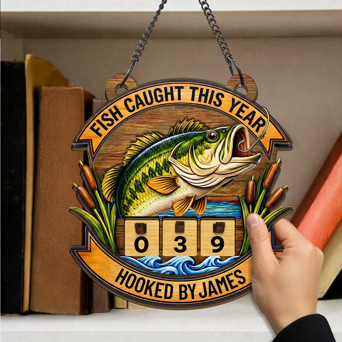 Fish Caught This Year - Personalized Tracker Sign - Image 4
