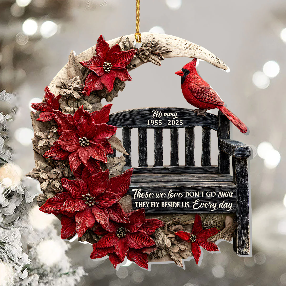 Fly Beside Us - Personalized 1-Layer Acrylic Ornament - Image 5