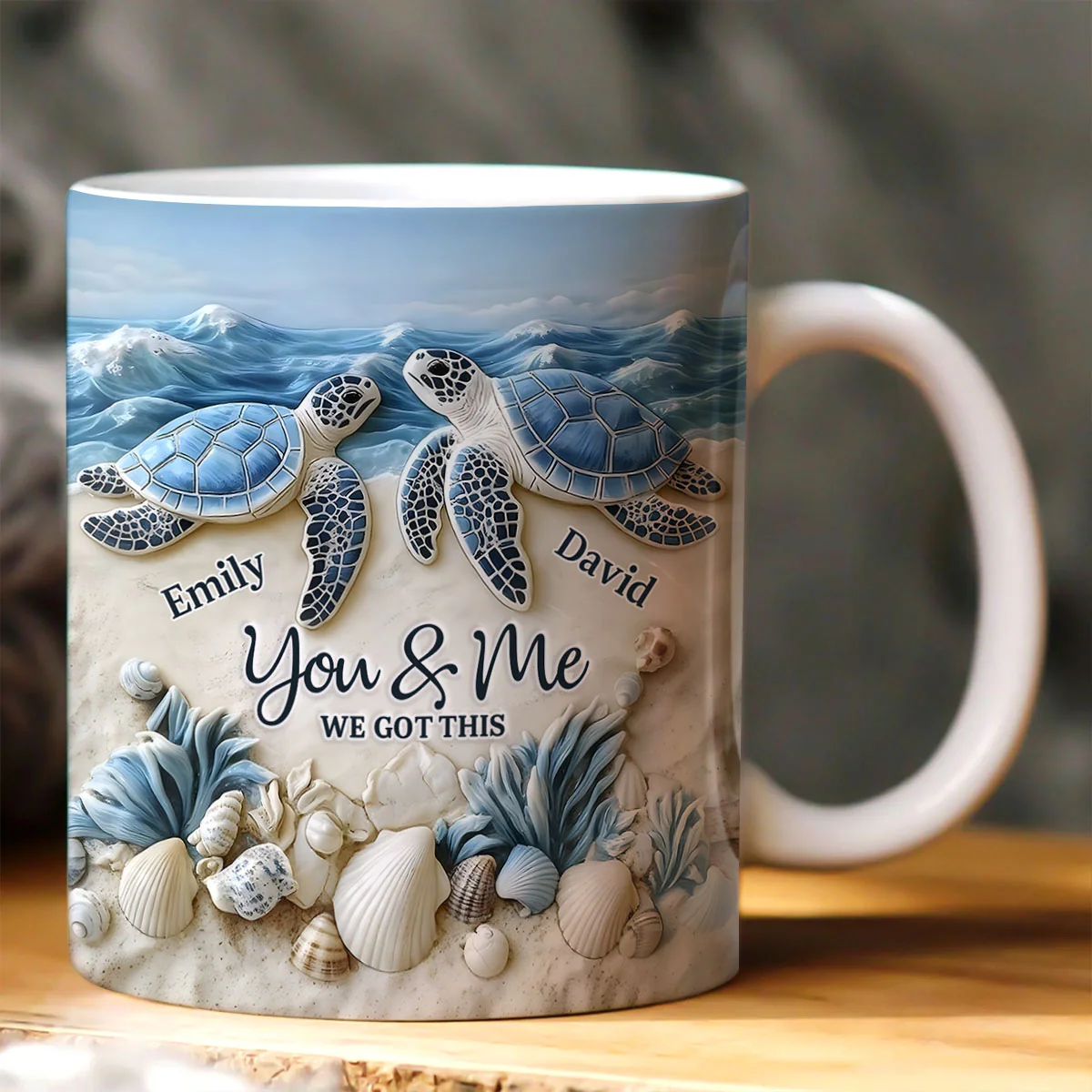 Forever By The Sea - Personalized Ceramic Coffee Mug
