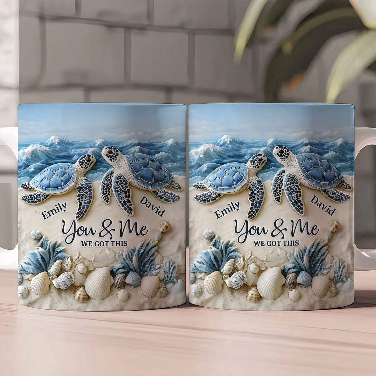 Forever By The Sea - Personalized Ceramic Coffee Mug - Image 2