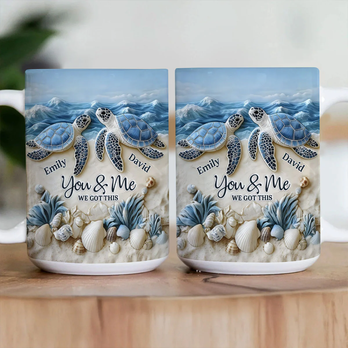 Forever By The Sea - Personalized Ceramic Coffee Mug - Image 3
