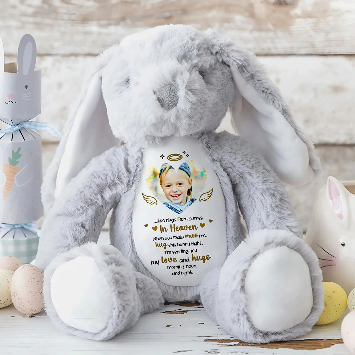 Forever Hug Memory Bunny - Personalized Stuffed Bunny - Image 8