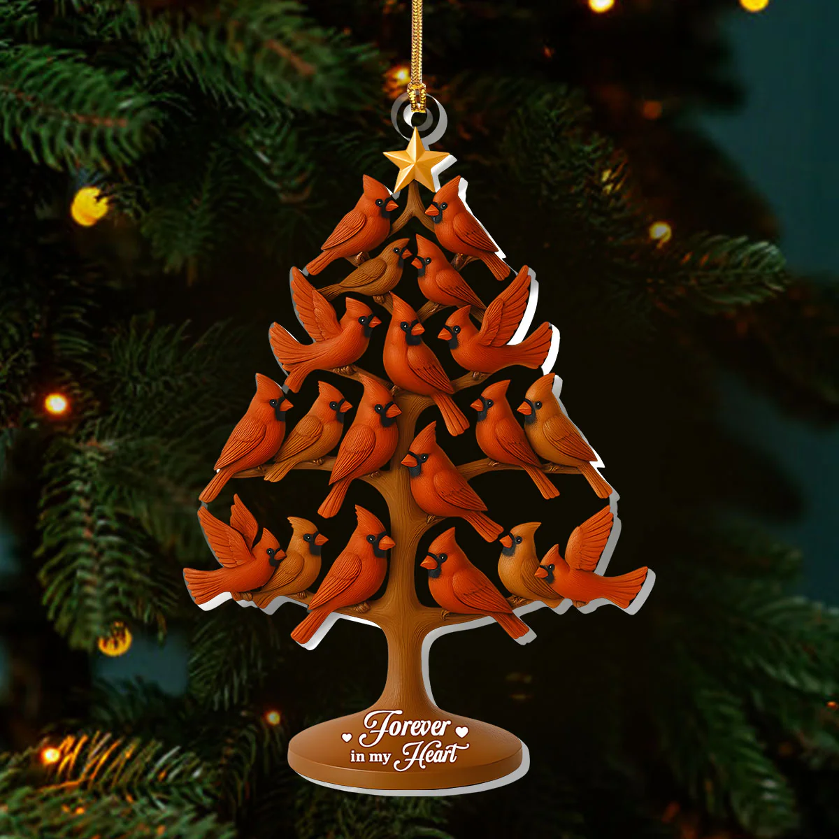 Forever In My Heart -  1-Layer Acrylic Ornament - Image 3