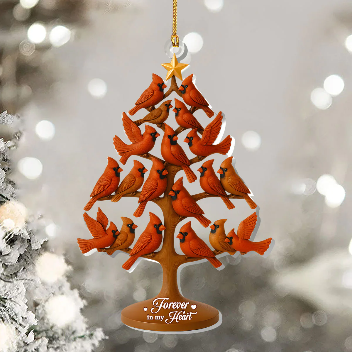 Forever In My Heart -  1-Layer Acrylic Ornament - Image 5