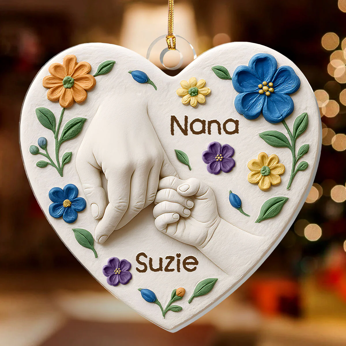 Forever In My Heart - Personalized 1-Layer Acrylic Ornament - Image 2