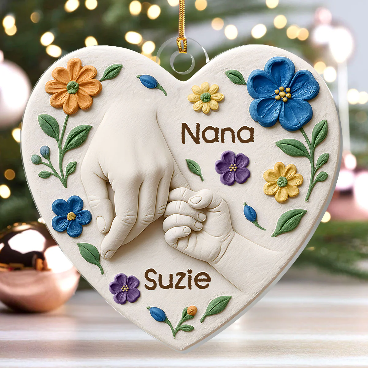 Forever In My Heart - Personalized 1-Layer Acrylic Ornament - Image 4