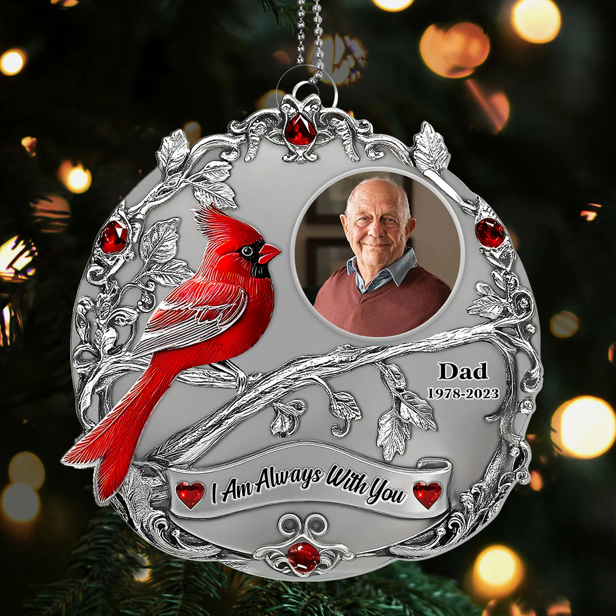 Forever In My Heart - Personalized 1-Layer Acrylic Ornament