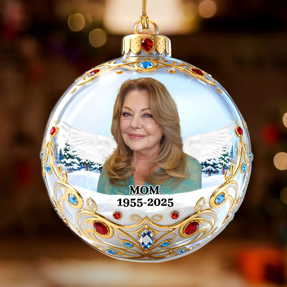 Forever In Our Heart - Personalized 1-Layer Acrylic Ornament - Image 2