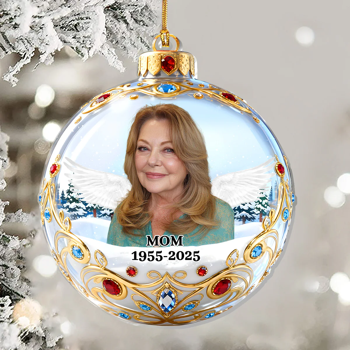 Forever In Our Heart - Personalized 1-Layer Acrylic Ornament - Image 5