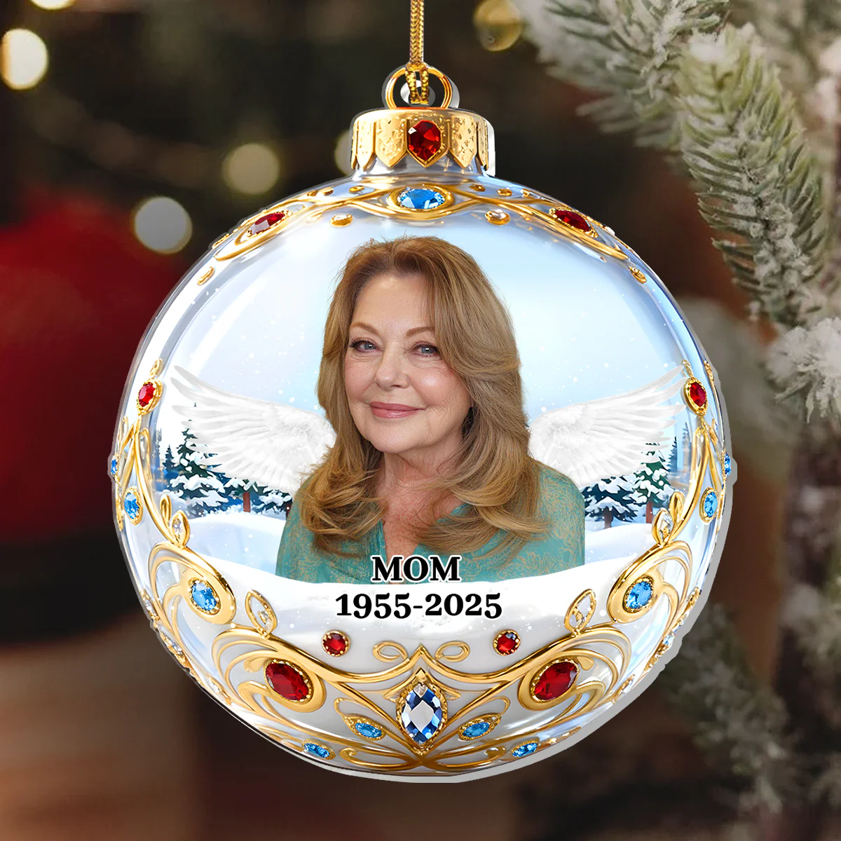 Forever In Our Heart - Personalized 1-Layer Acrylic Ornament - Image 6