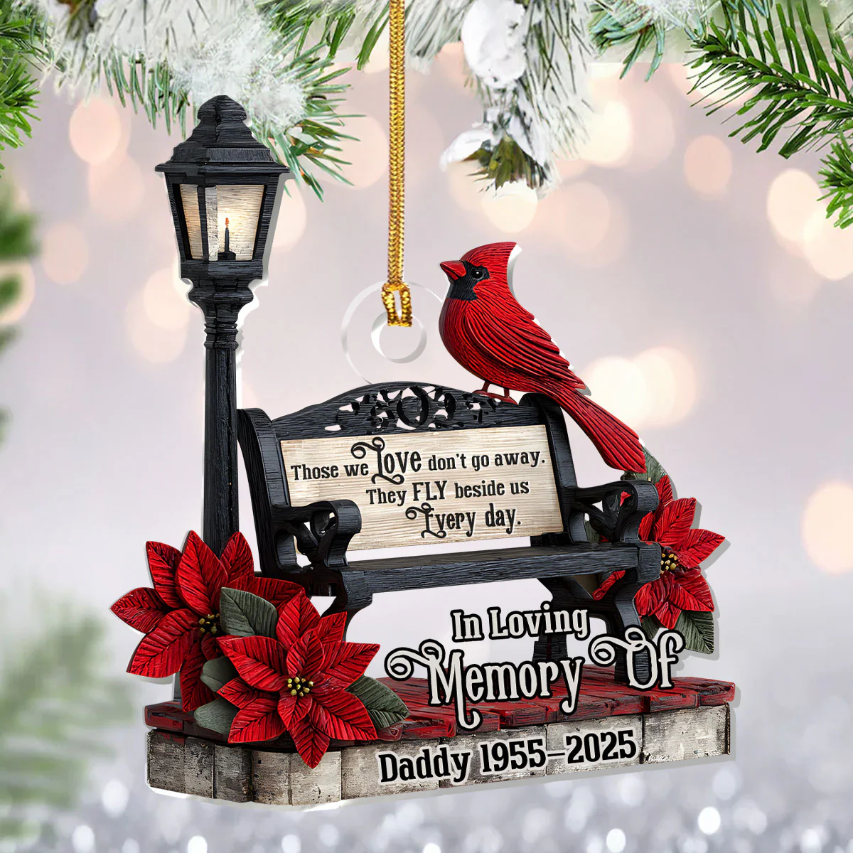 Forever In Our Hearts - Personalized 1-Layer Acrylic Ornament