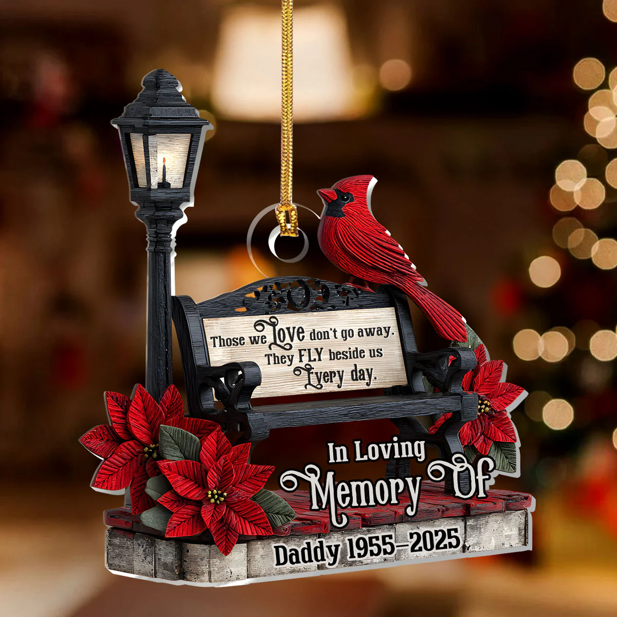 Forever In Our Hearts - Personalized 1-Layer Acrylic Ornament - Image 2