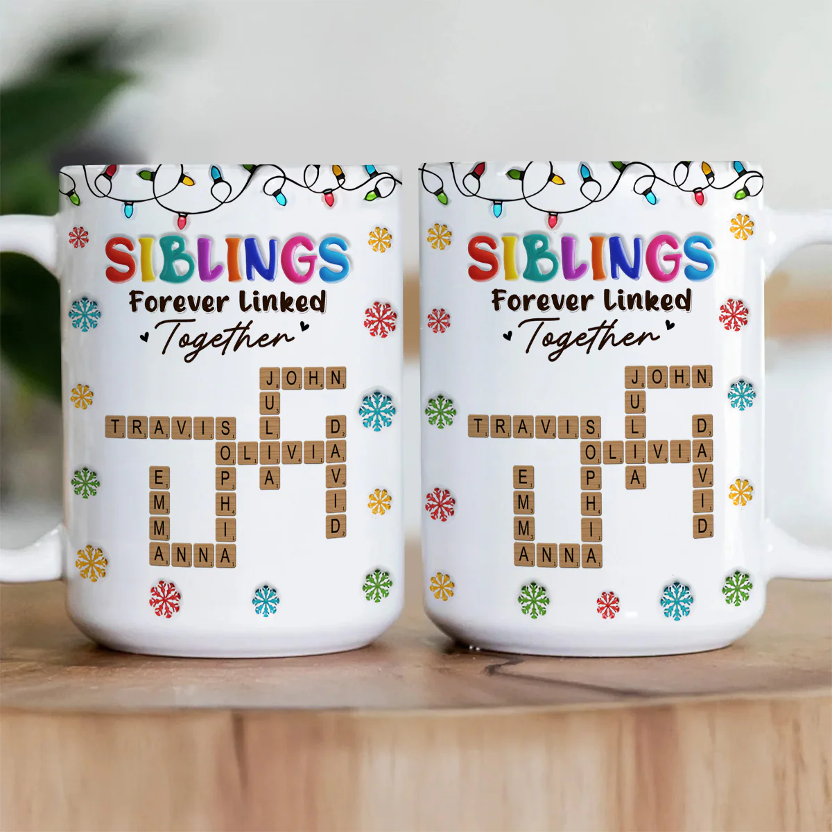 Forever Linked Together - Personalized Ceramic Coffee Mug - Image 4