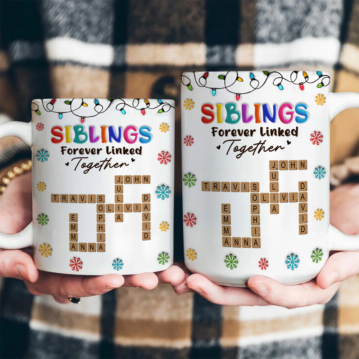 Forever Linked Together - Personalized Ceramic Coffee Mug - Image 6