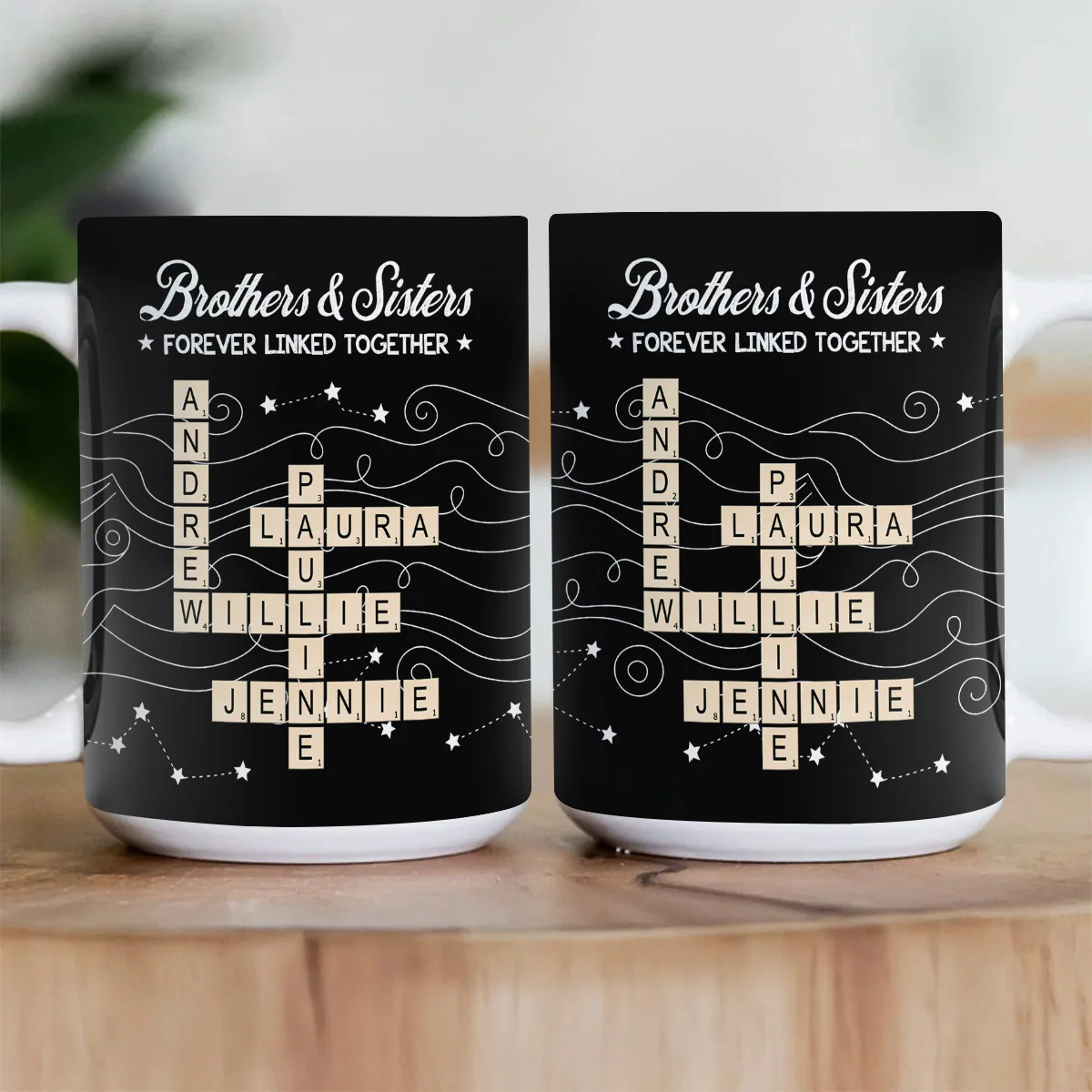 Forever Linked Together - Personalized Ceramic Coffee Mug - Image 3