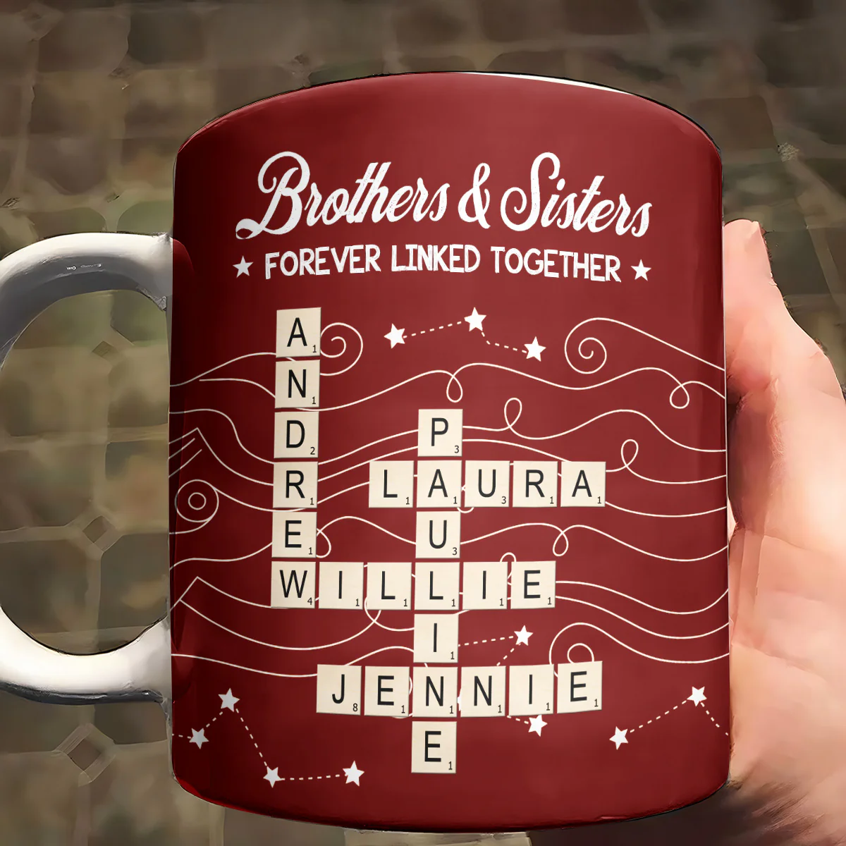 Forever Linked Together - Personalized Ceramic Coffee Mug - Image 4