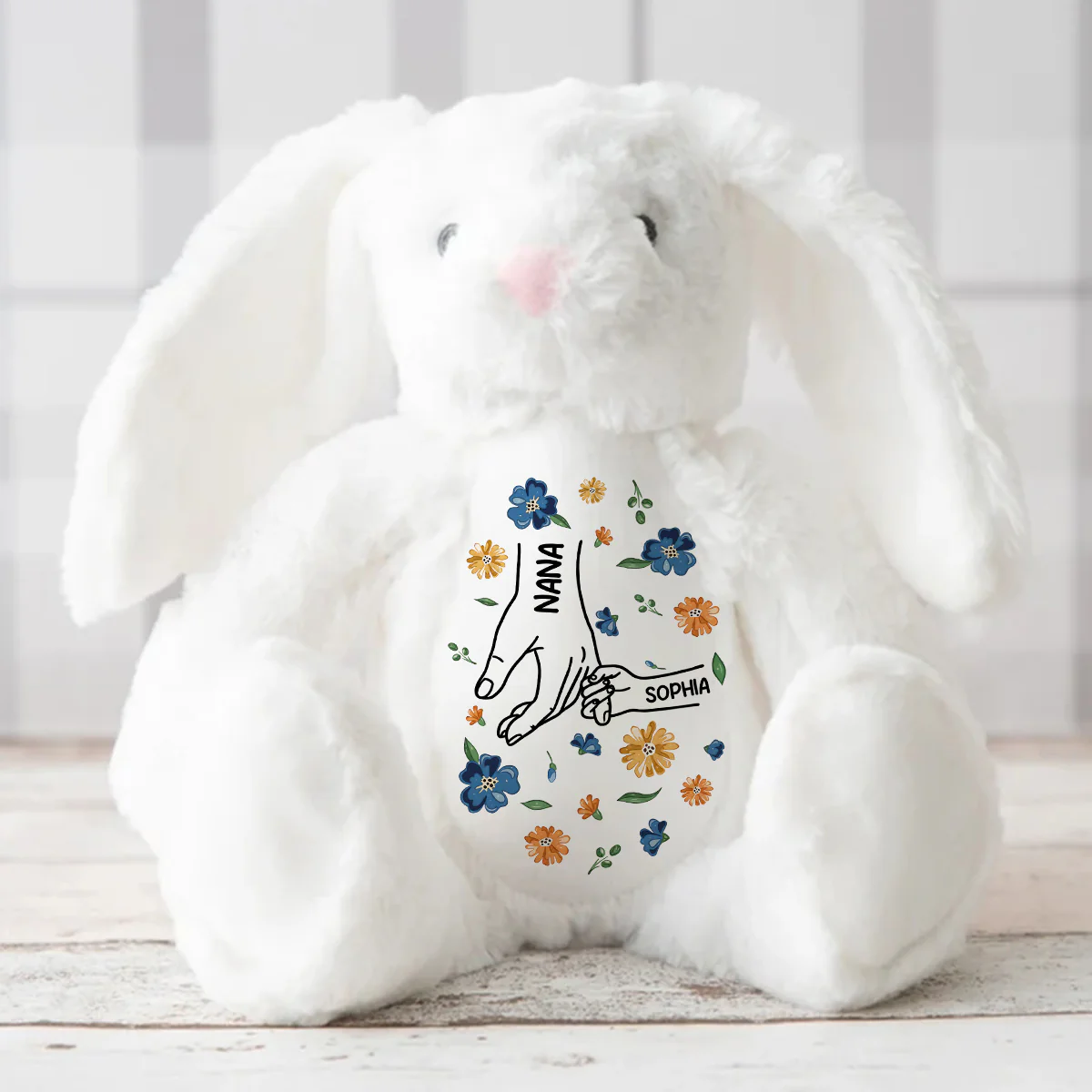 Forever Little Hand - Personalized Stuffed Bunny - Image 3