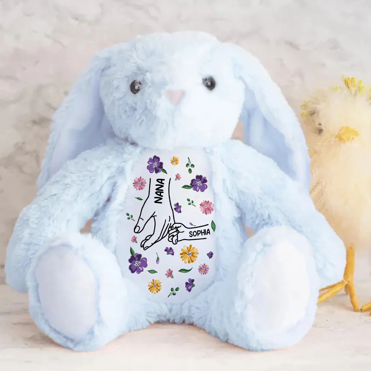 Forever Little Hand - Personalized Stuffed Bunny - Image 4
