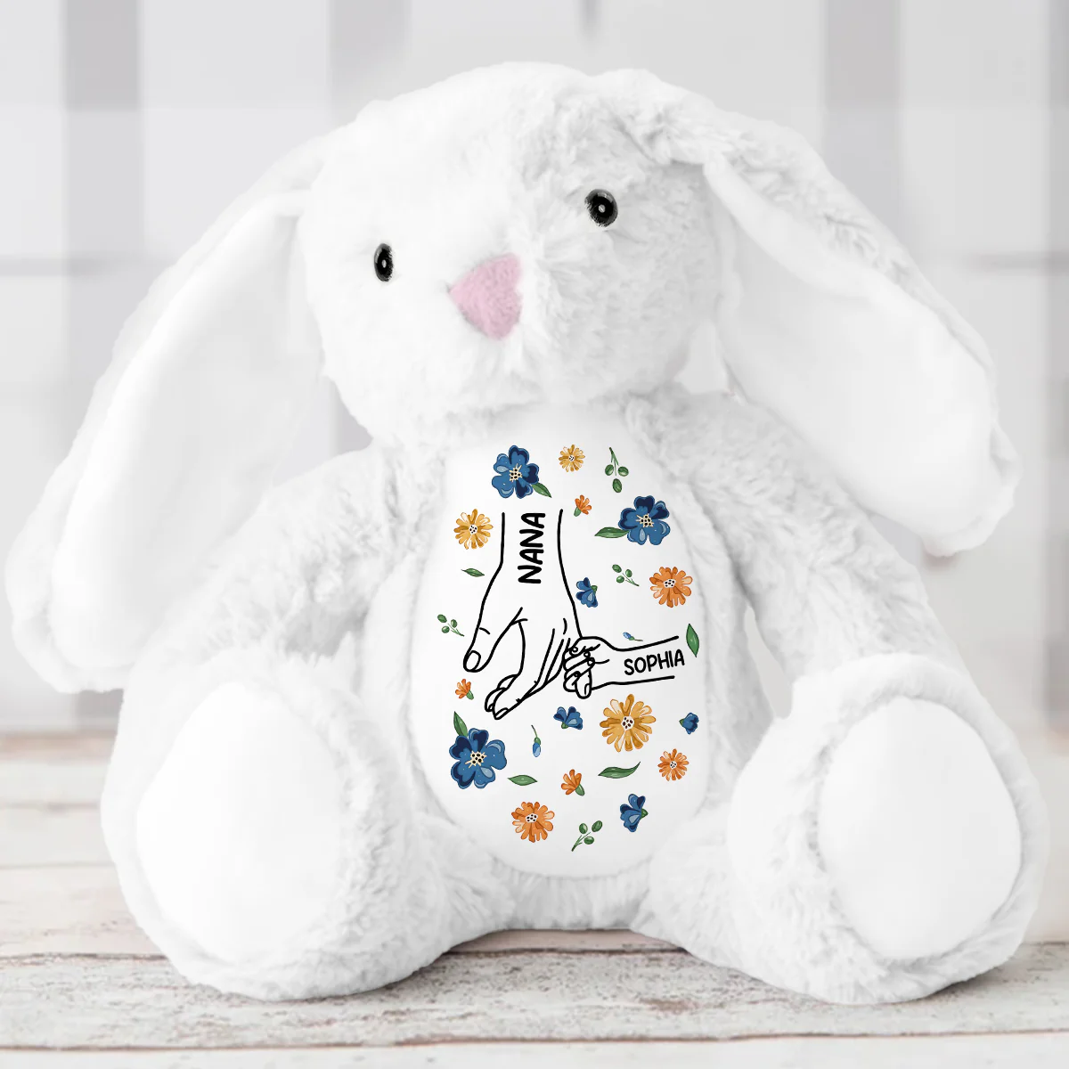Forever Little Hand - Personalized Stuffed Bunny - Image 5