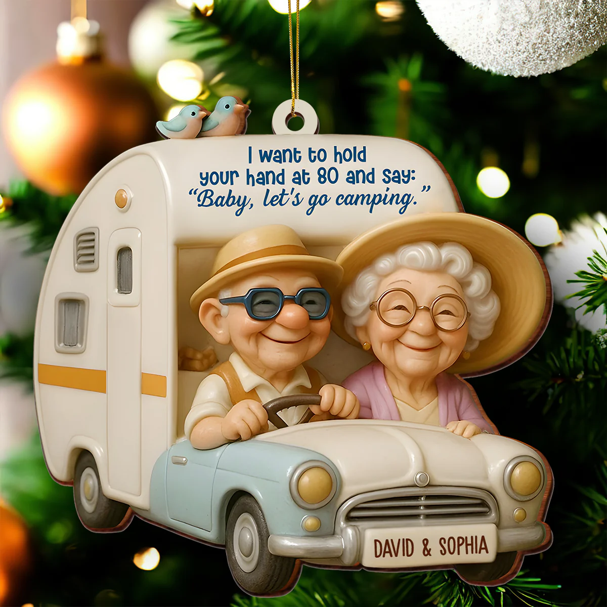 Forever Love Journey - Personalized Custom Shape Wood Ornament Cutout & Print - Image 3