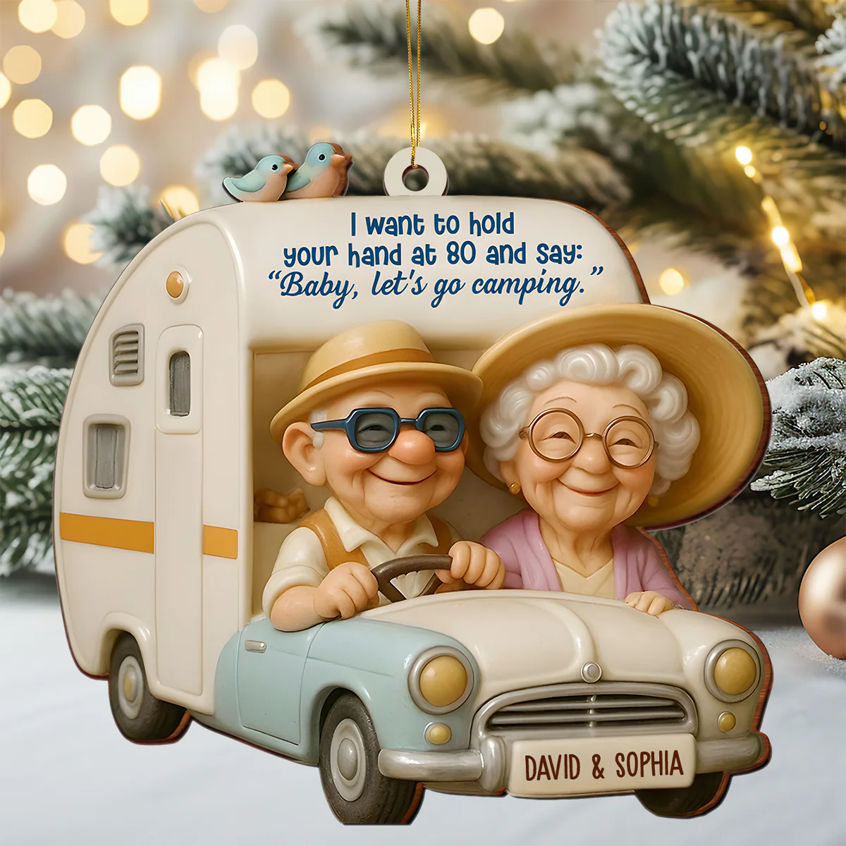 Forever Love Journey - Personalized Custom Shape Wood Ornament Cutout & Print - Image 4
