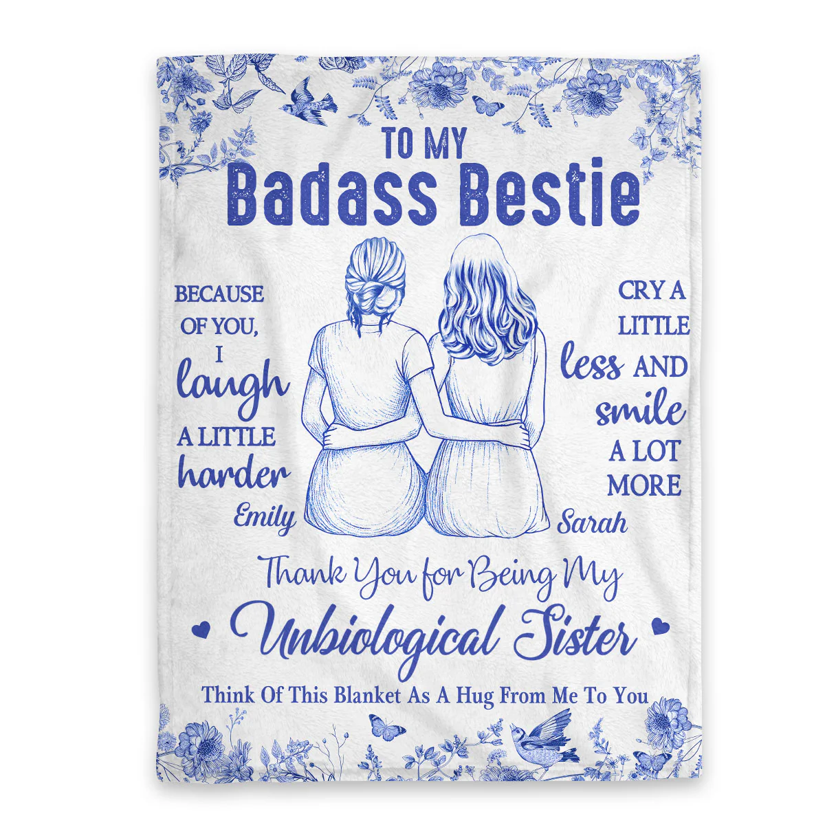 Forever My Bestie - Personalized Fleece Blanket - Image 3