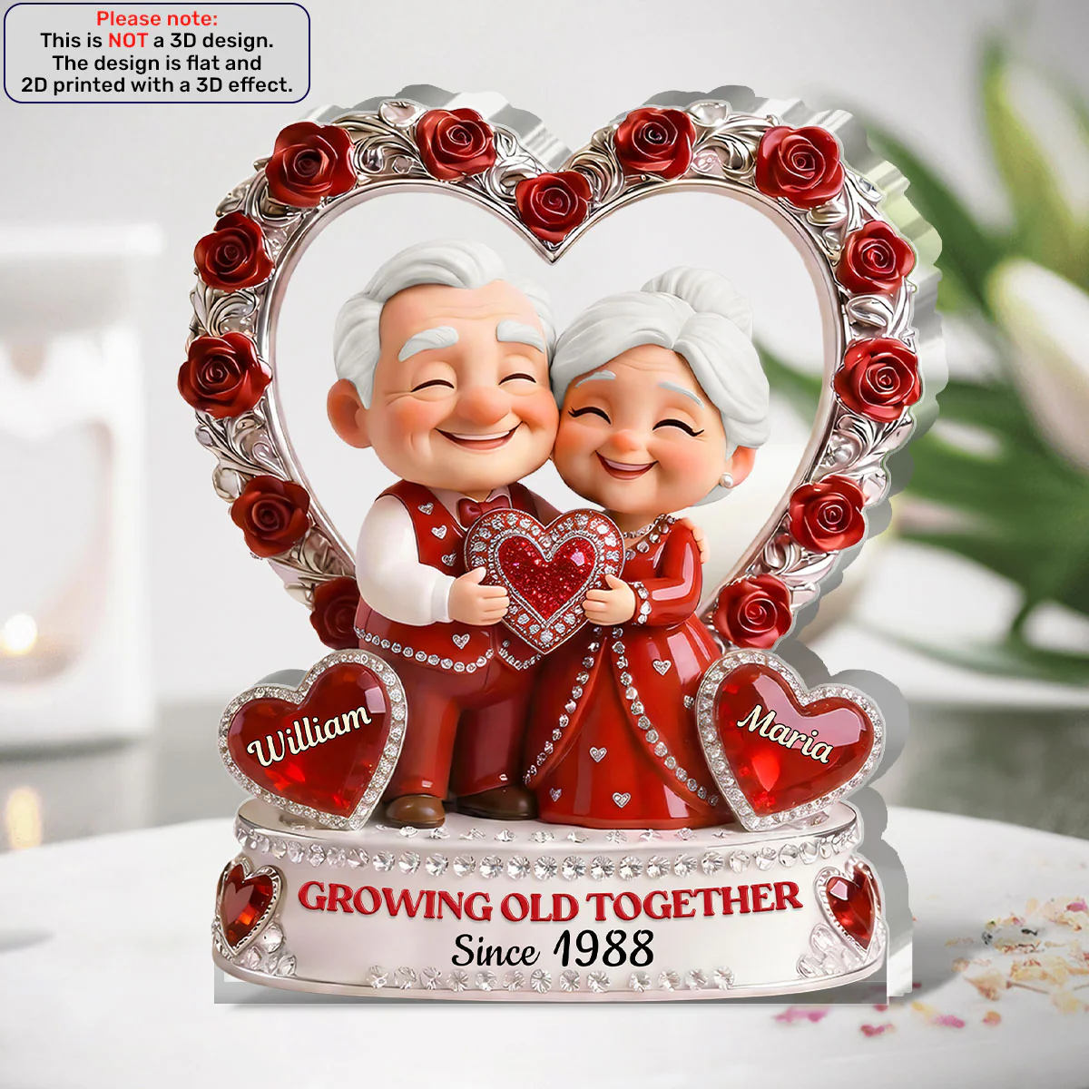 Forever Smiling Together - Personalized Custom Shaped Acrylic Plaque