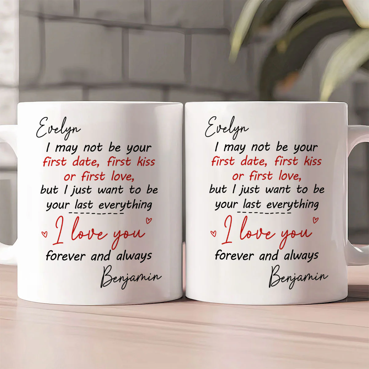 Forever Us No Matter - Personalized Ceramic Coffee Mug - Image 2