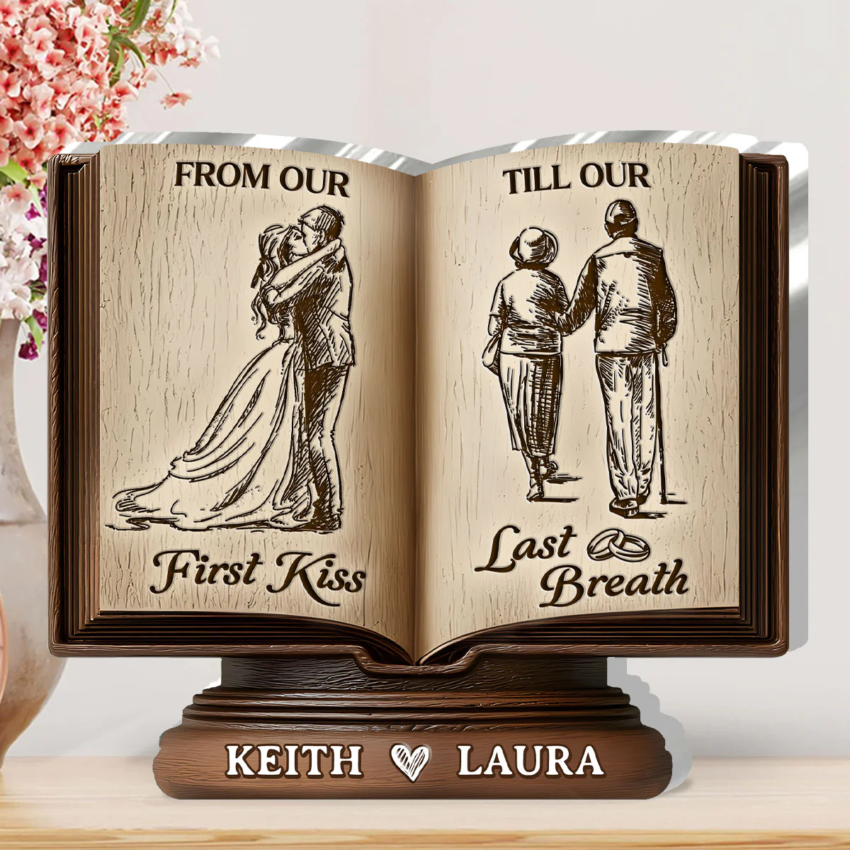 Forever Us - Personalized Custom Shaped Squared Acrylic Plaque - Image 3