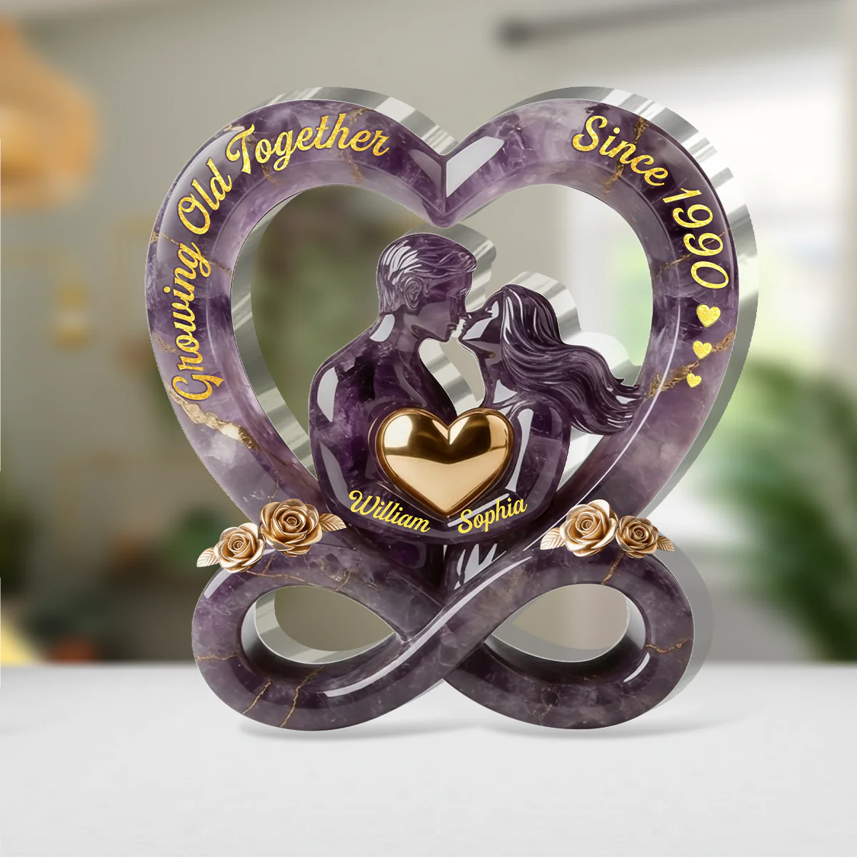 Forever You And Me - Personalized Custom Shaped Acrylic Plaque - Image 4
