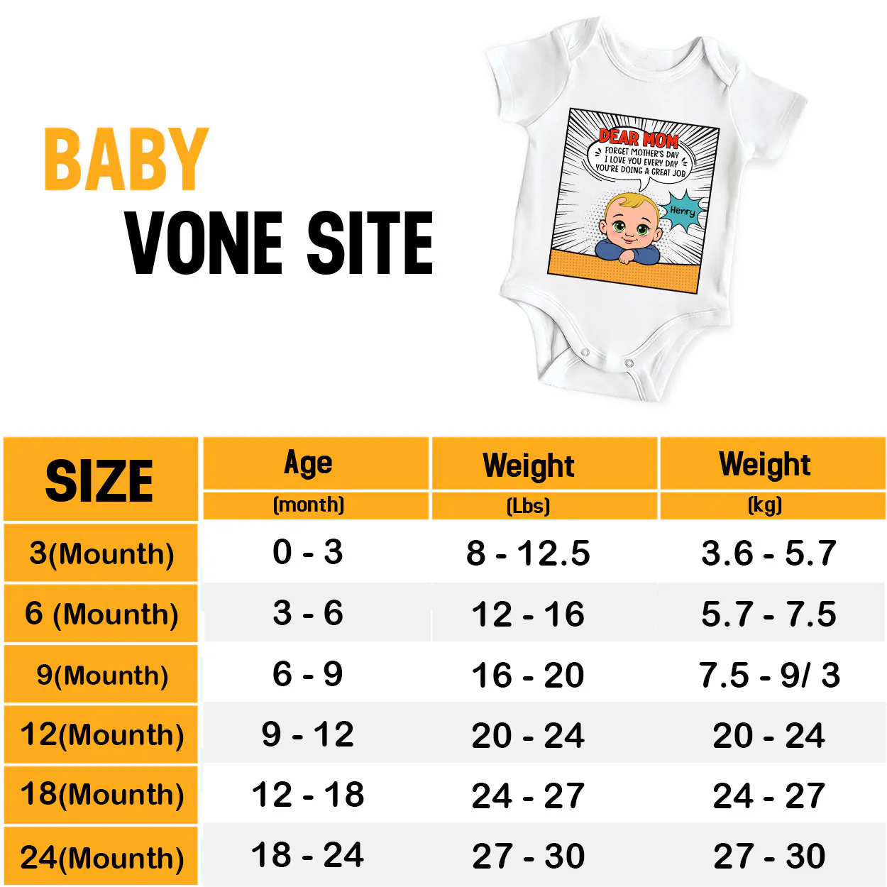 Forget Mother's Day I Love You Every Day - Personalized Baby Onesie - Image 6