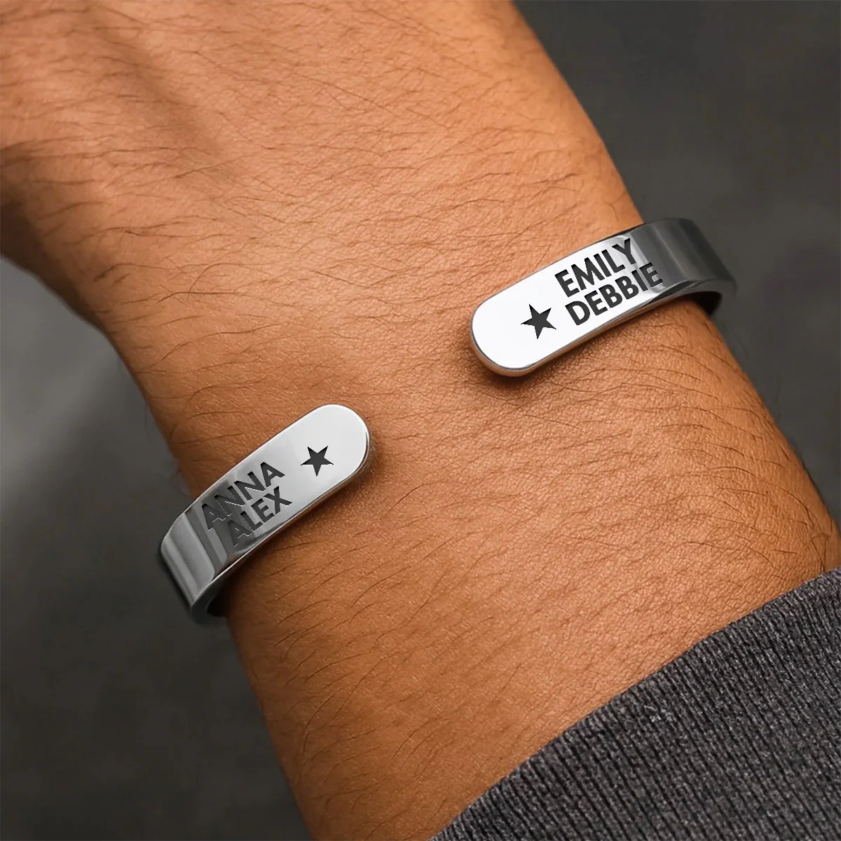 Friendship Never Gets Too Old - Personalized Cuff Bangle Bracelet With Box - Image 5