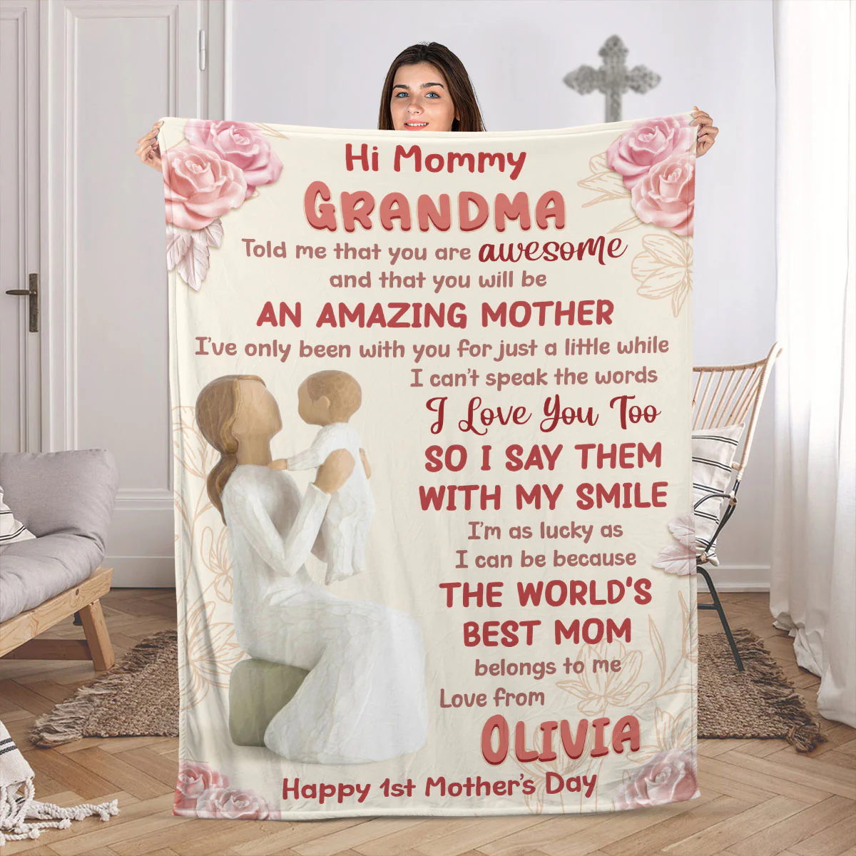 From Baby With Love - Personalized Fleece Blanket