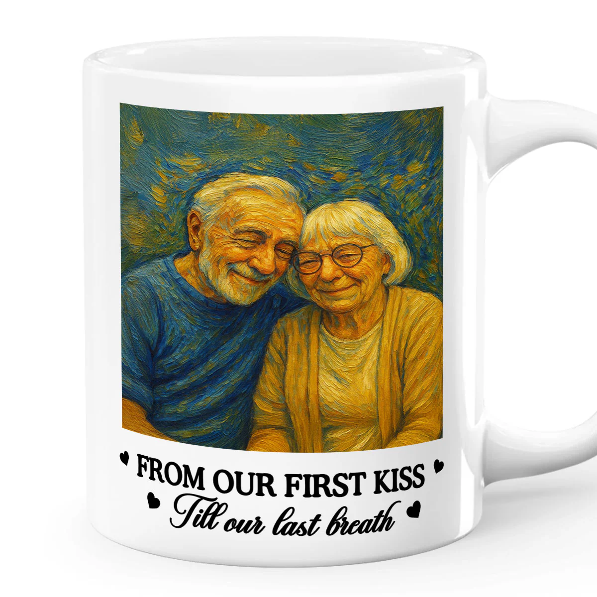 From Our First Kiss Till Our Last Breath - Personalized Ceramic Coffee Mug