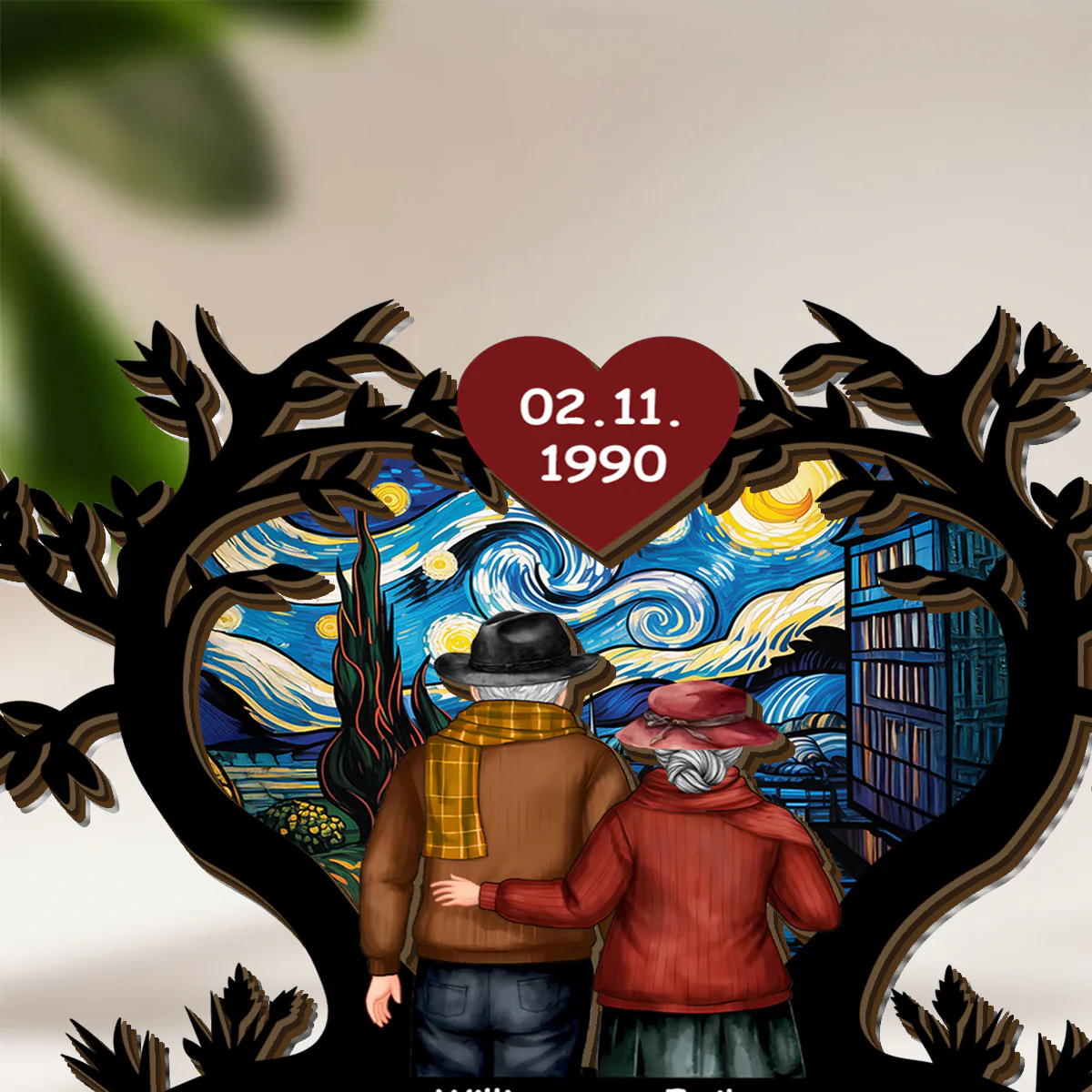 From Our First Kiss Till Our Last Breath - Personalized Plug-in Night Light - Image 4