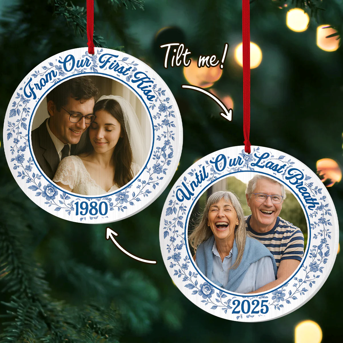 From Our First Kiss Until Our Last Breath - Personalized Magic Ornament