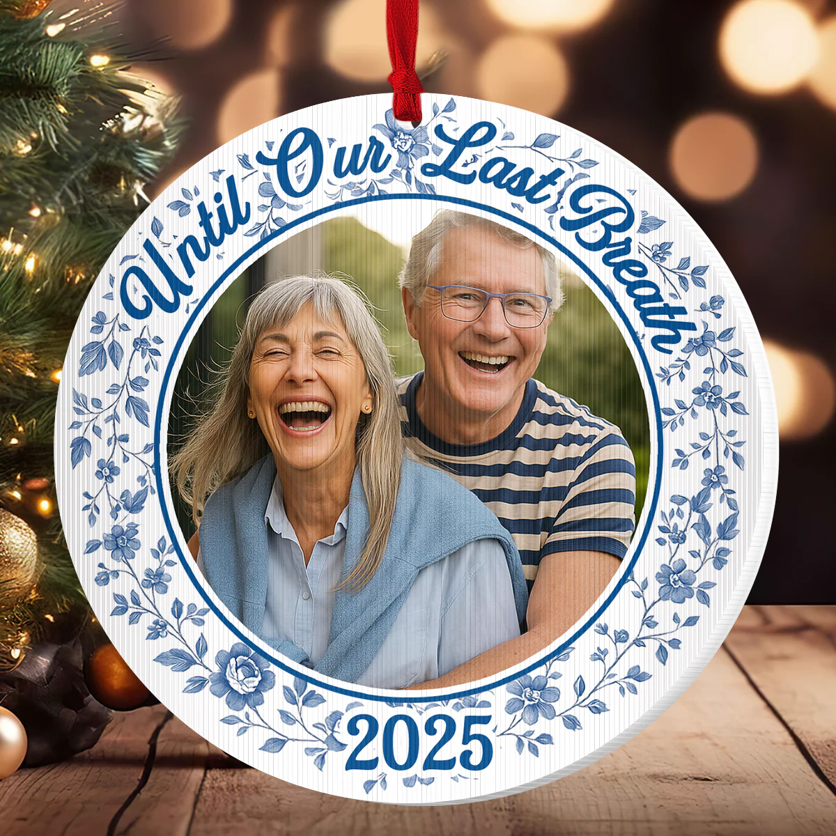 From Our First Kiss Until Our Last Breath - Personalized Magic Ornament - Image 2