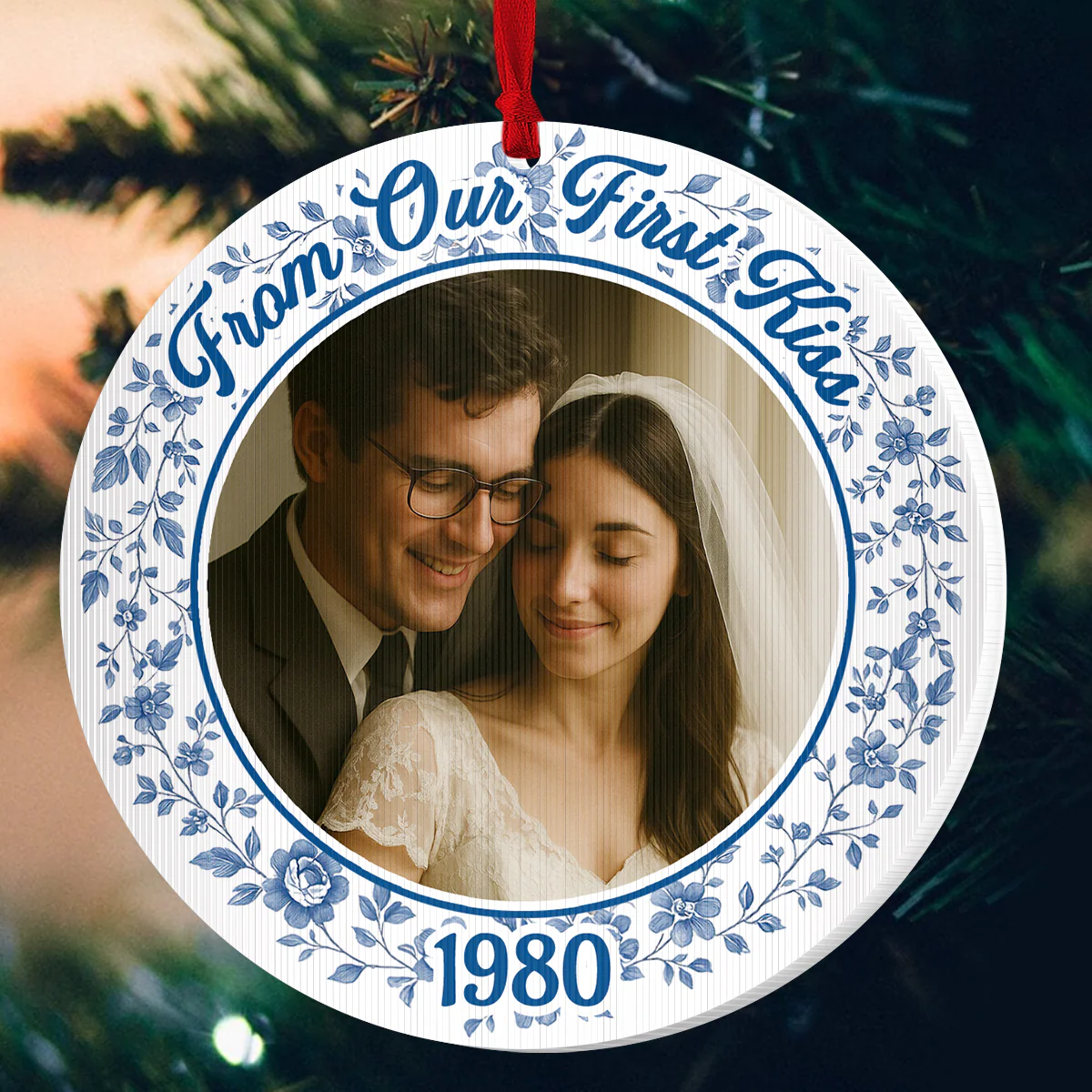 From Our First Kiss Until Our Last Breath - Personalized Magic Ornament - Image 4