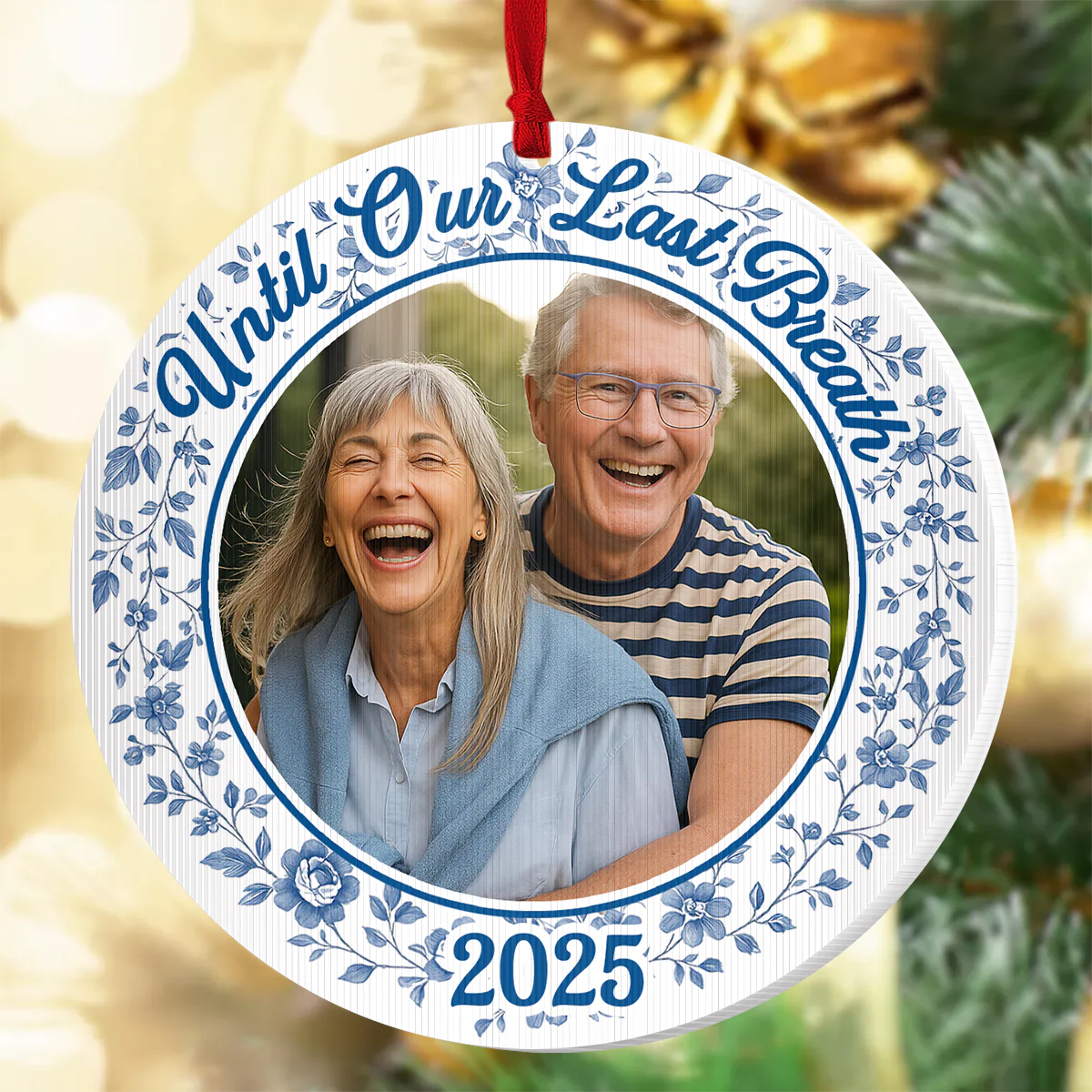 From Our First Kiss Until Our Last Breath - Personalized Magic Ornament - Image 5