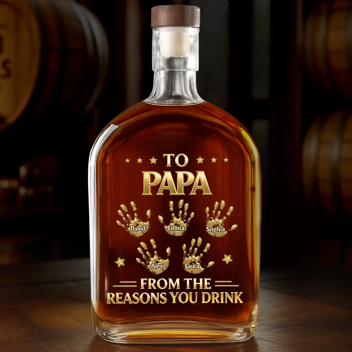 From The Reasons You Drink - Personalized Whiskey Bottle