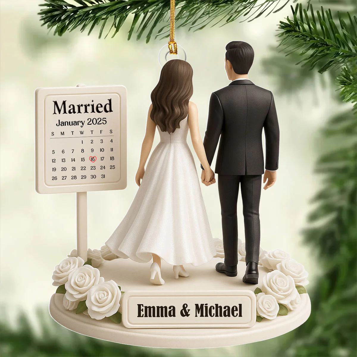 From This Day Forward - Personalized 1-Layer Acrylic Ornament