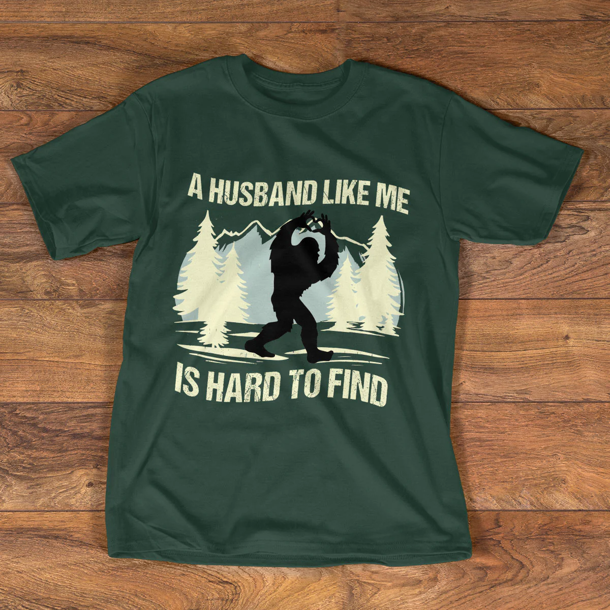 Funny Bigfoot Gift For Dad, Grandpa, Men, Him - Personalized 2D Unisex T-shirt - Image 3