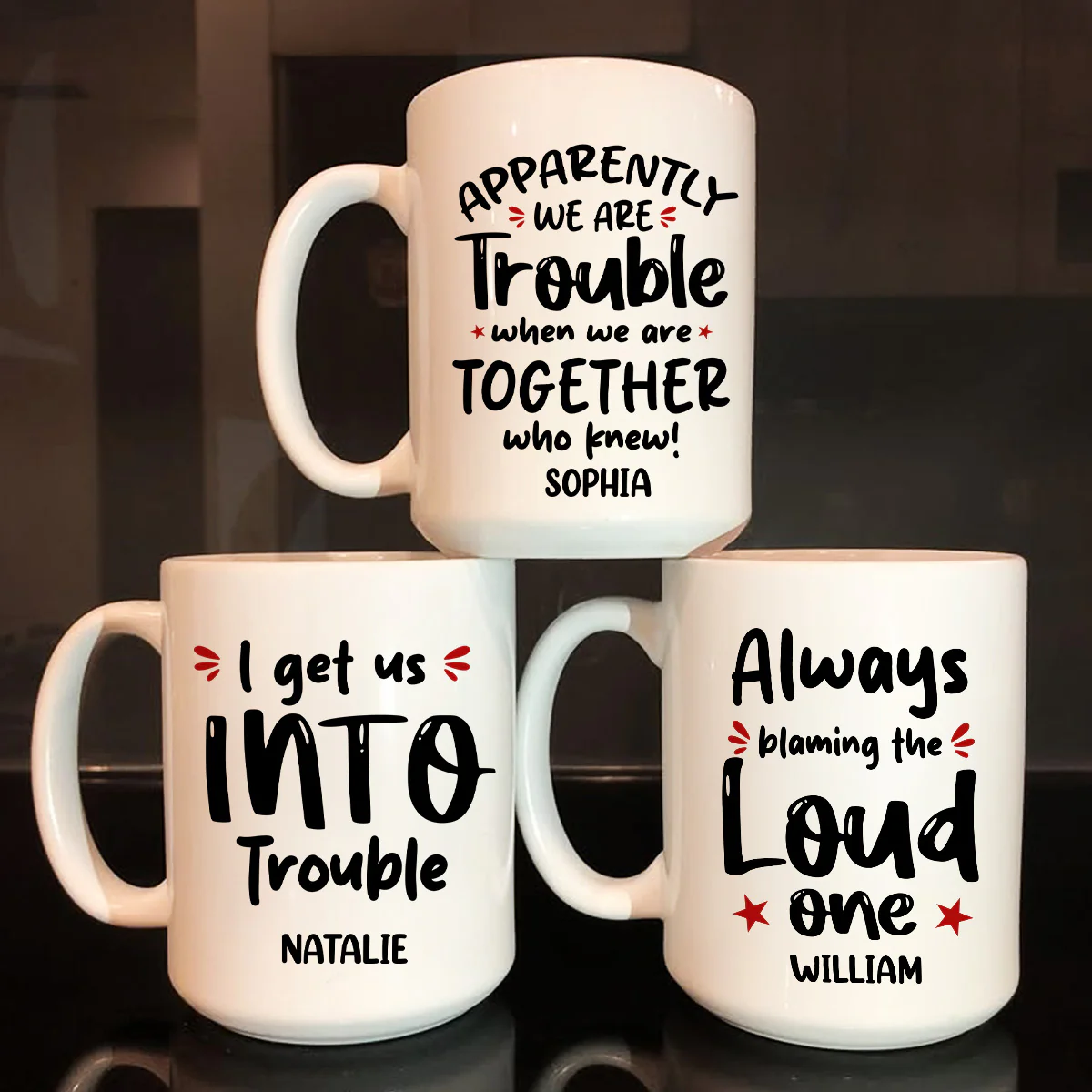 Funny Friend Group motto - Personalized Ceramic Coffee Mug